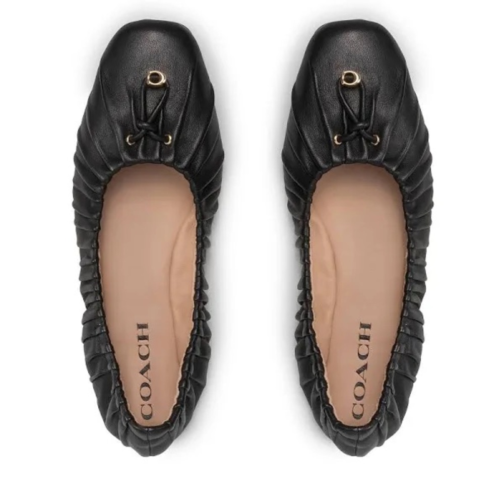 NEW Coach Women’s Eleanor Flat 6.5 in Black